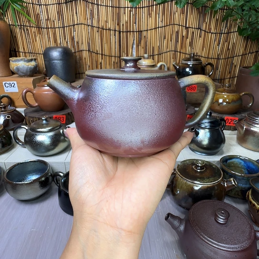 壶建水紫陶柴烧壶