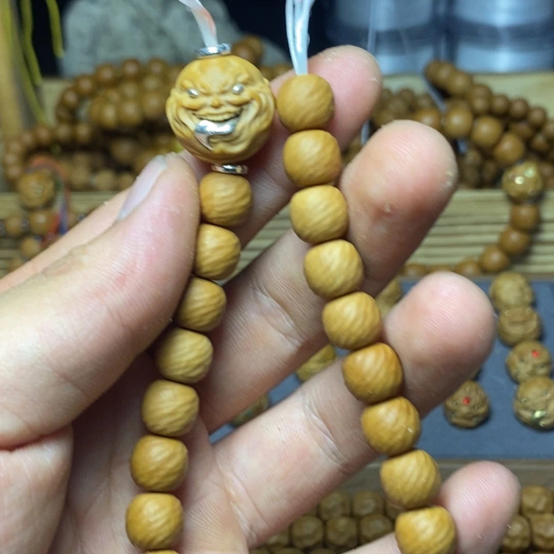a***n猴头核桃手串全品云锦手工➕银舔