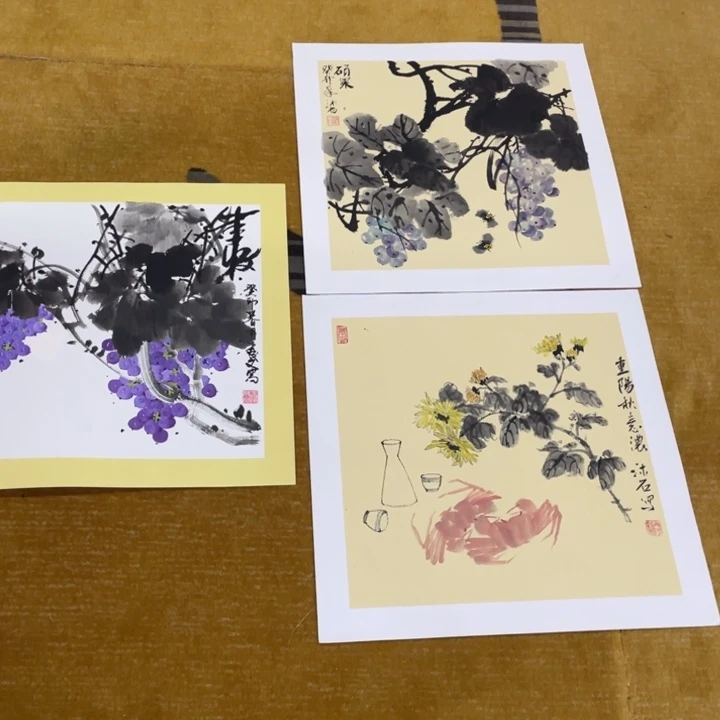 国画啊*?50斗方作品花鸟11111