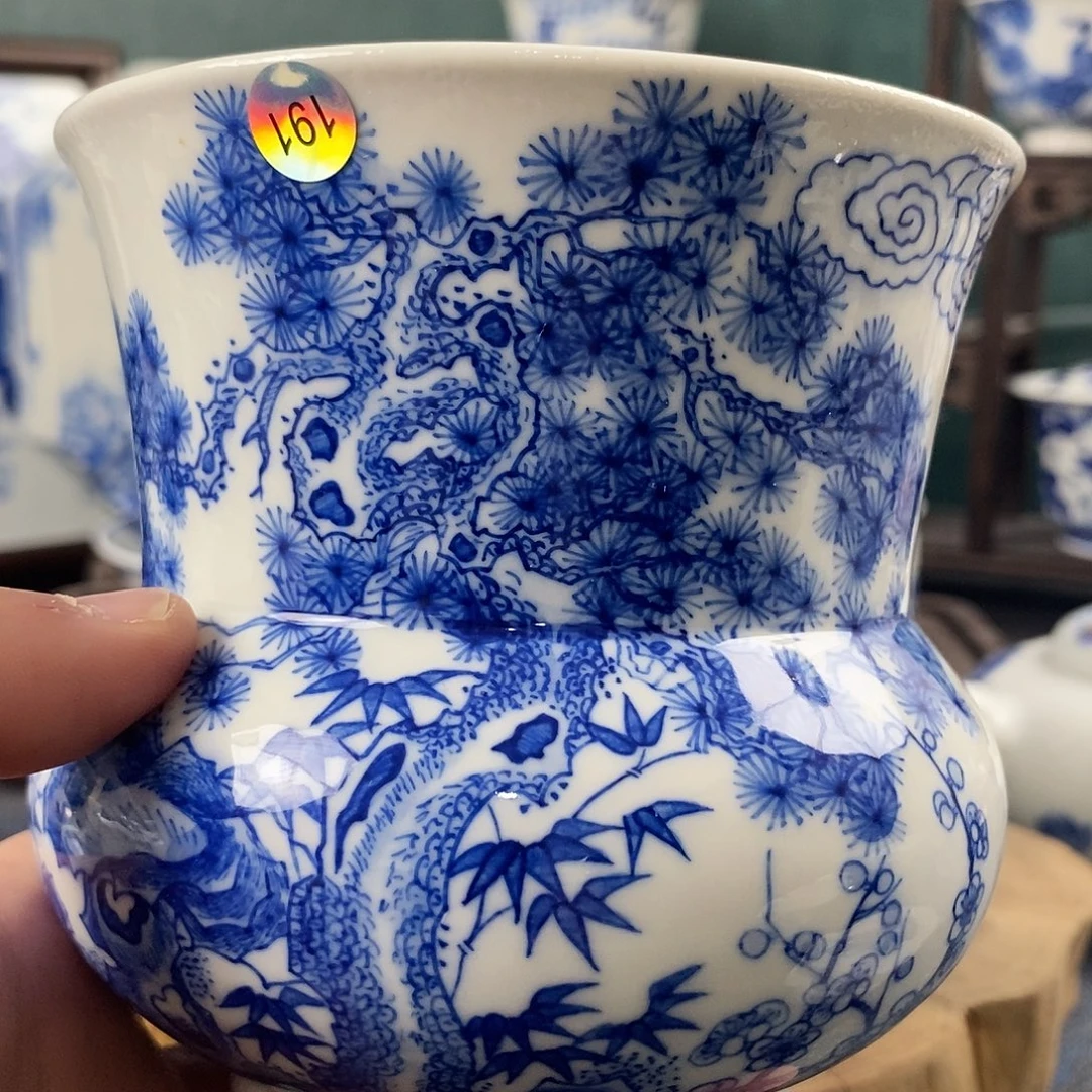 瓷片景德镇手绘青花茶器191