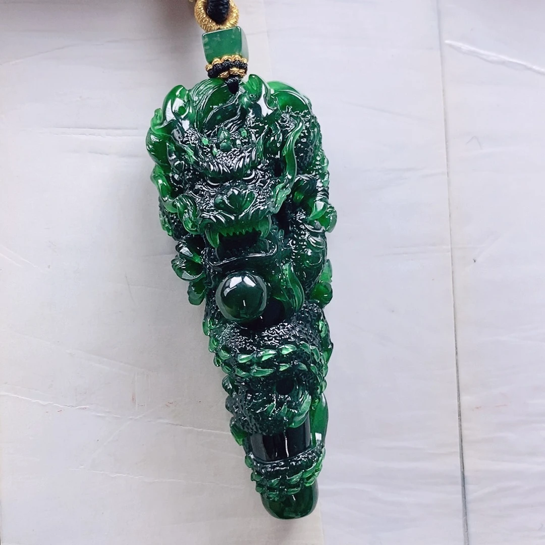 温***人翡翠未镶嵌颈饰纯天然a货翡翠