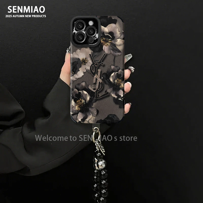 轻奢瞳眼金属装饰适用华为mate60苹果17vivo小米oppo手链手机壳女