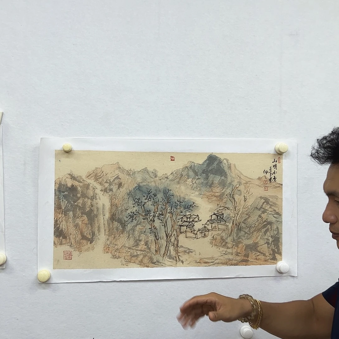 国画朱佩之老师亲笔手绘