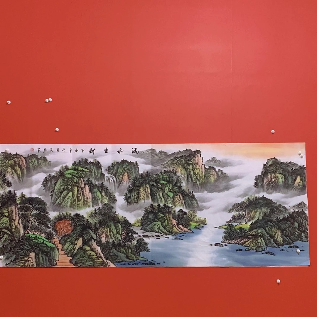 国画山水花鸟国画作品