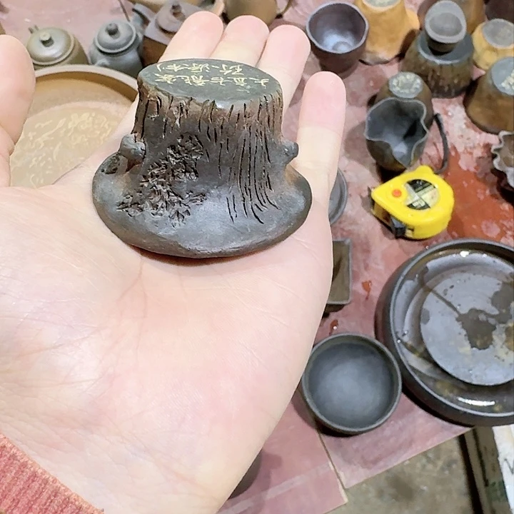 紫砂茶壶波*莫坭兴陶柴烧