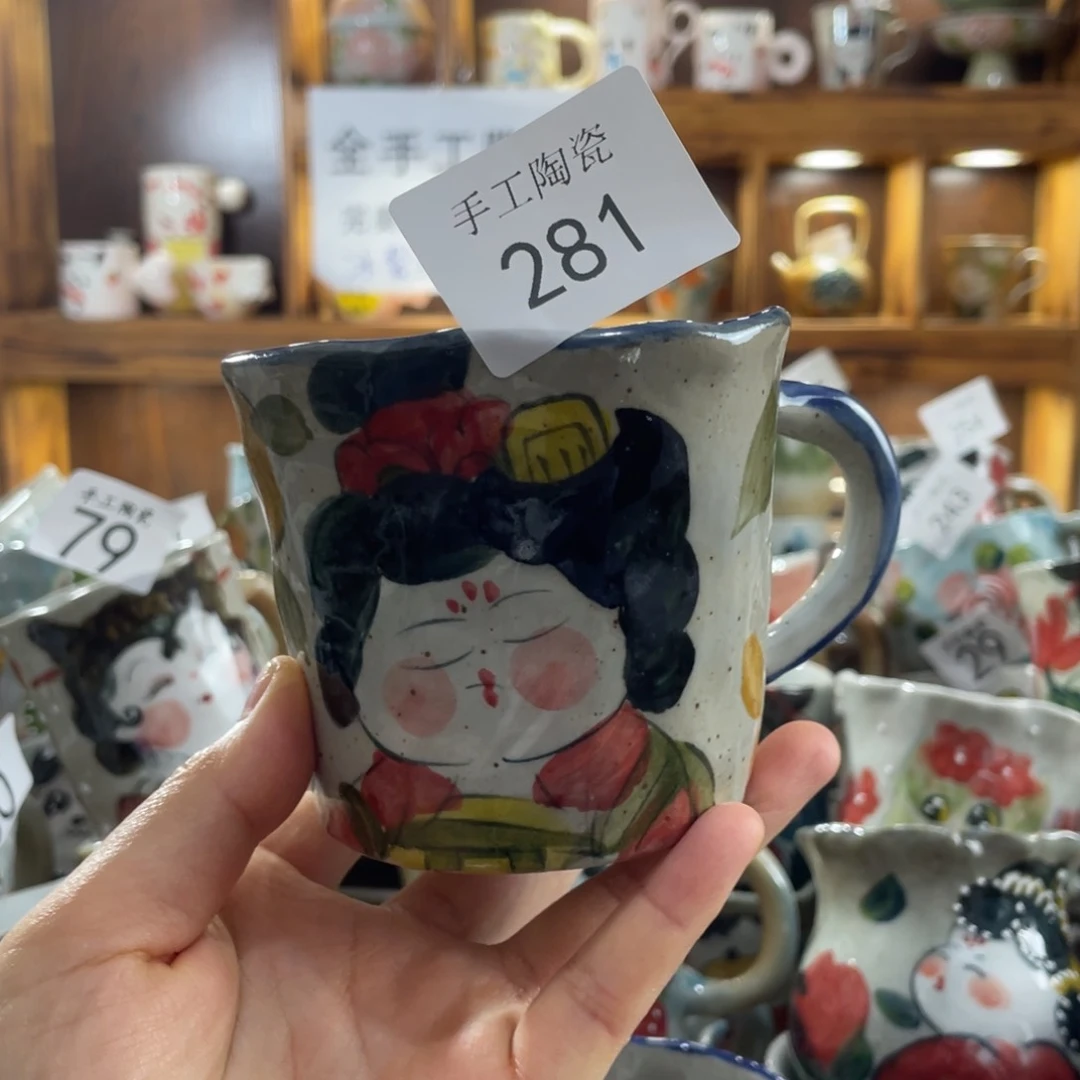 景德镇手工陶瓷一杯一勺281