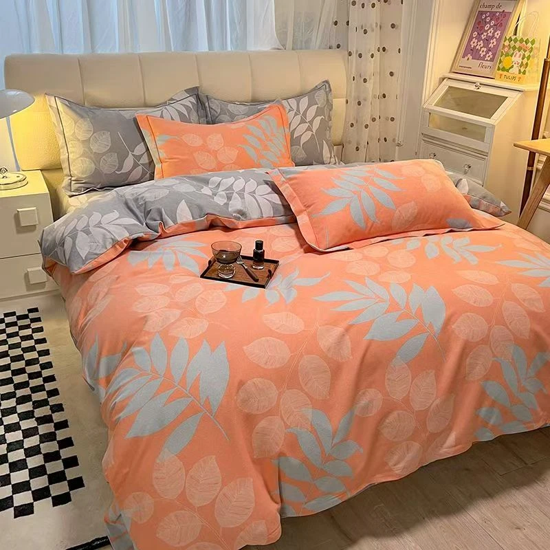 【熹】秋冬加厚亲肤斜纹床上用品被套床单被罩四件套学生宿舍三件套