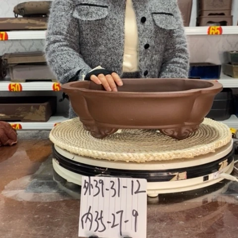 紫砂宜兴紫砂花盆