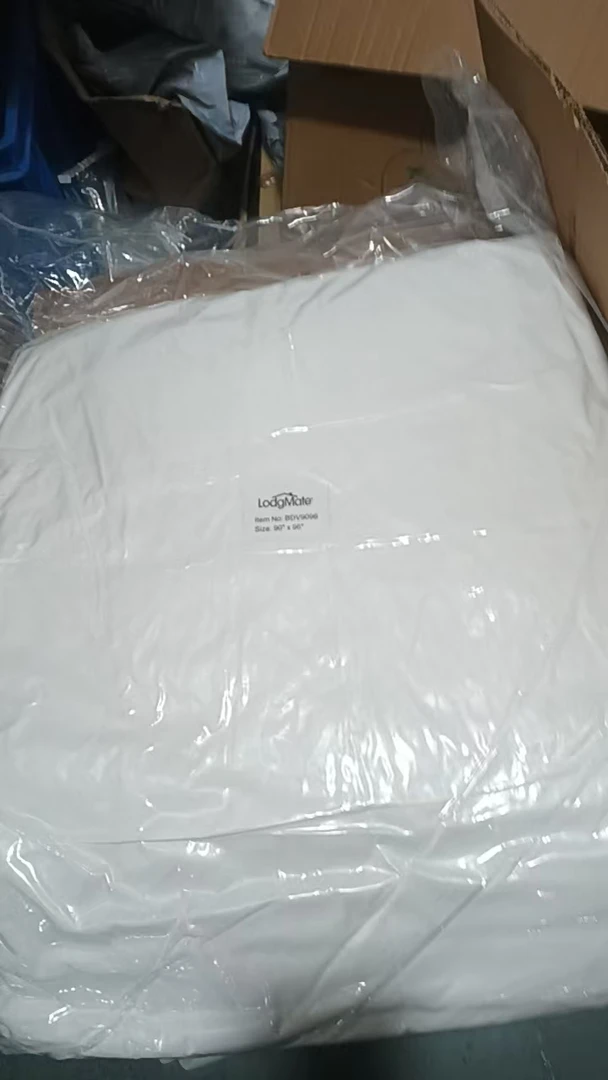 白色外单床垫床盖90*96英寸228*243