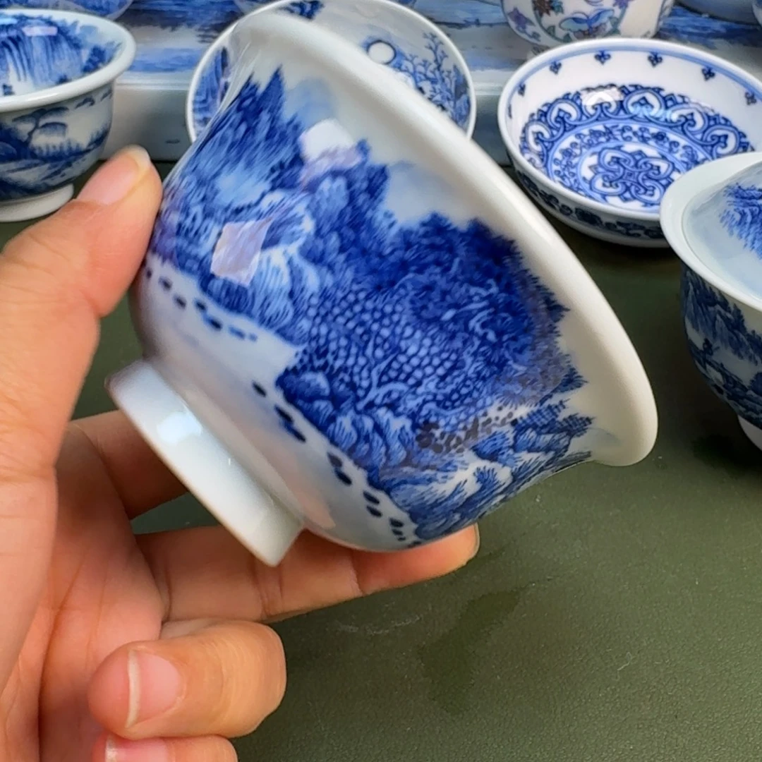 陶景德镇村手绘茶具圆圆277