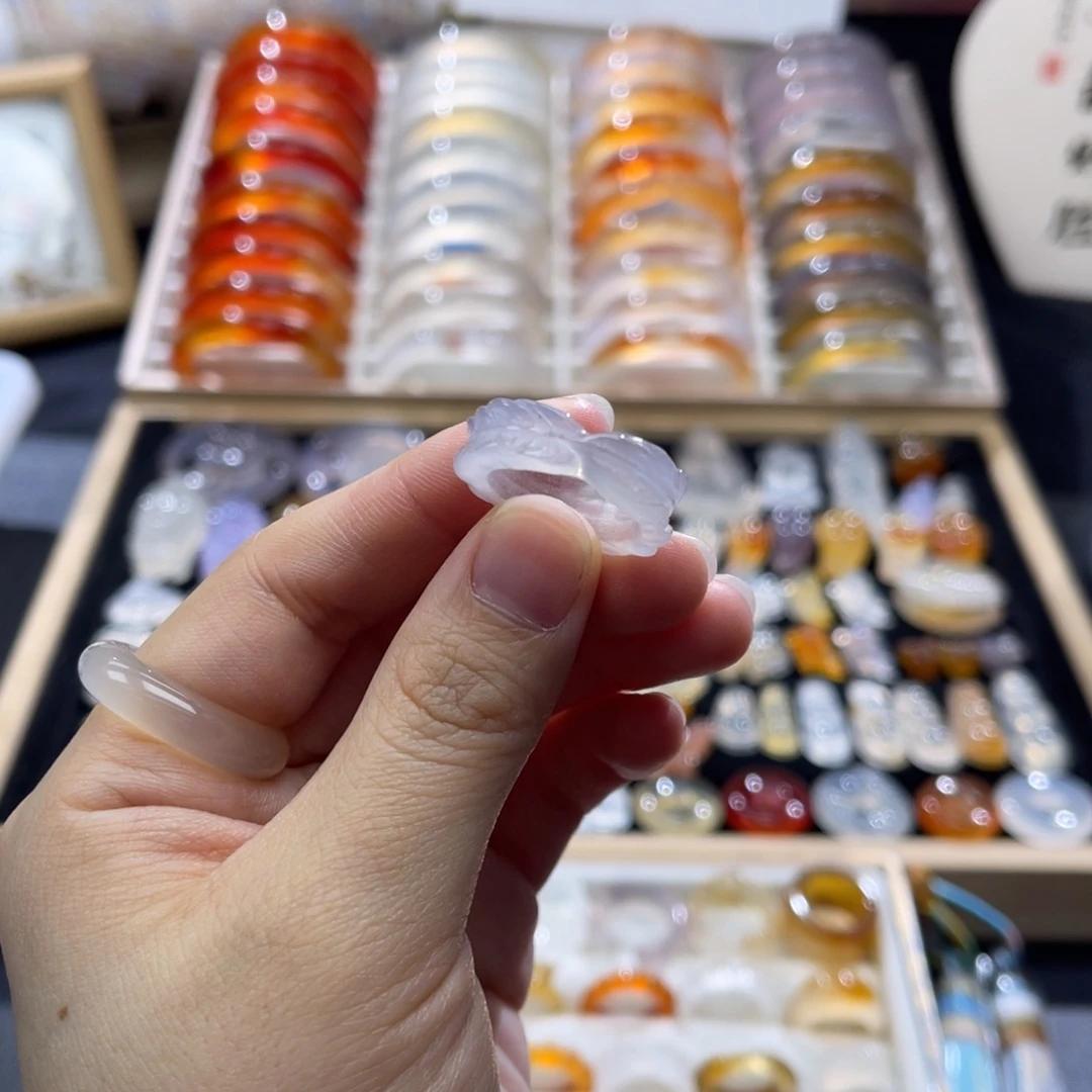 玛瑙/玉髓未镶嵌戒指