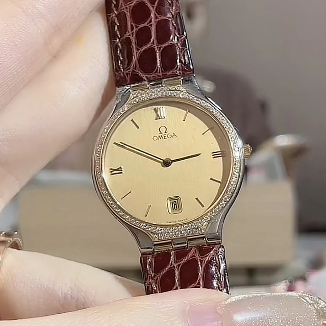 95新 Omega/欧米茄 蝶飞/32盘/石英/