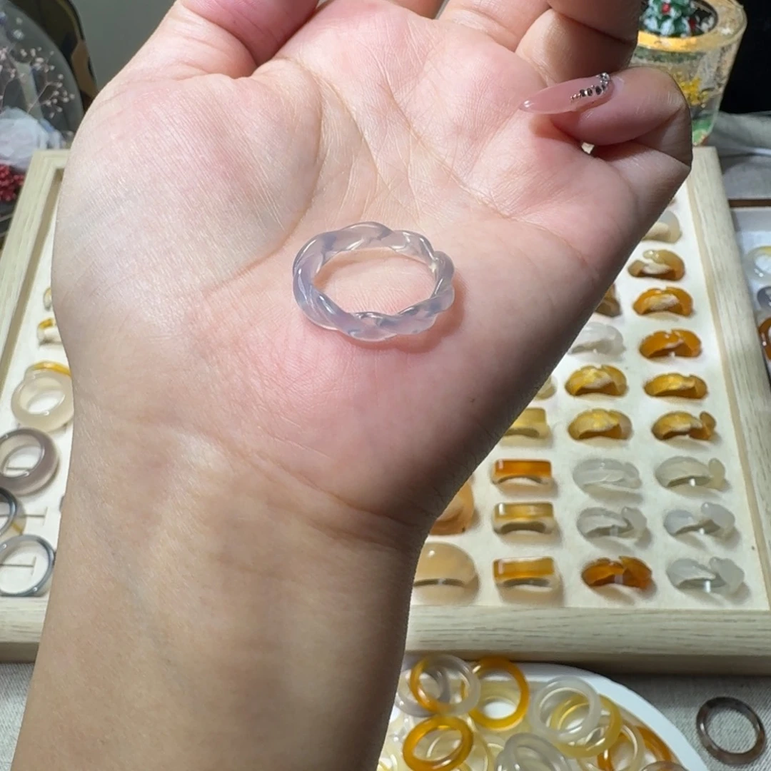 未镶嵌戒指玛瑙/玉髓679港14-15