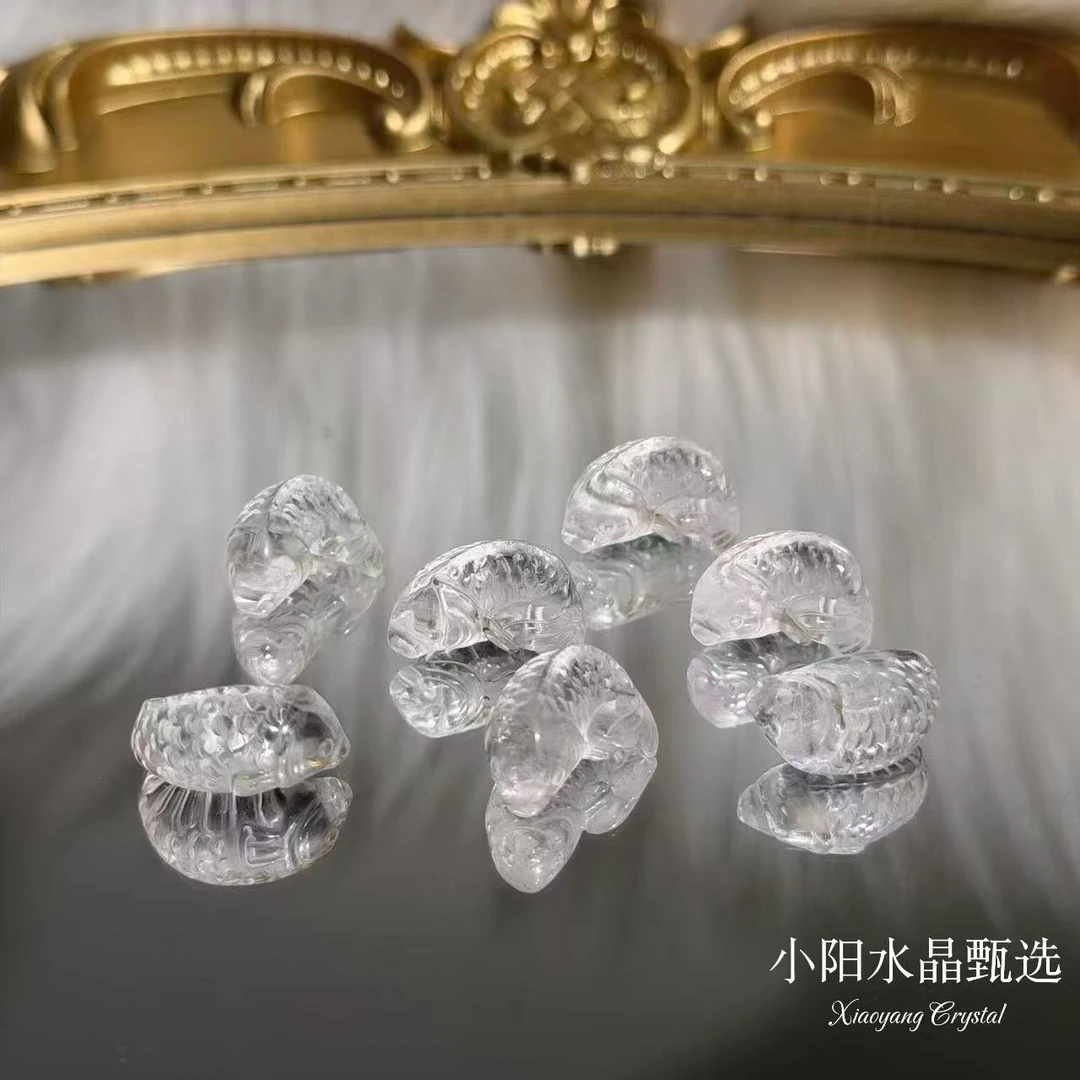 天然白水晶锦鲤配件DIYA297—多样性发其一