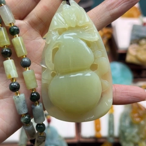 岫玉挂件未镶嵌挂件