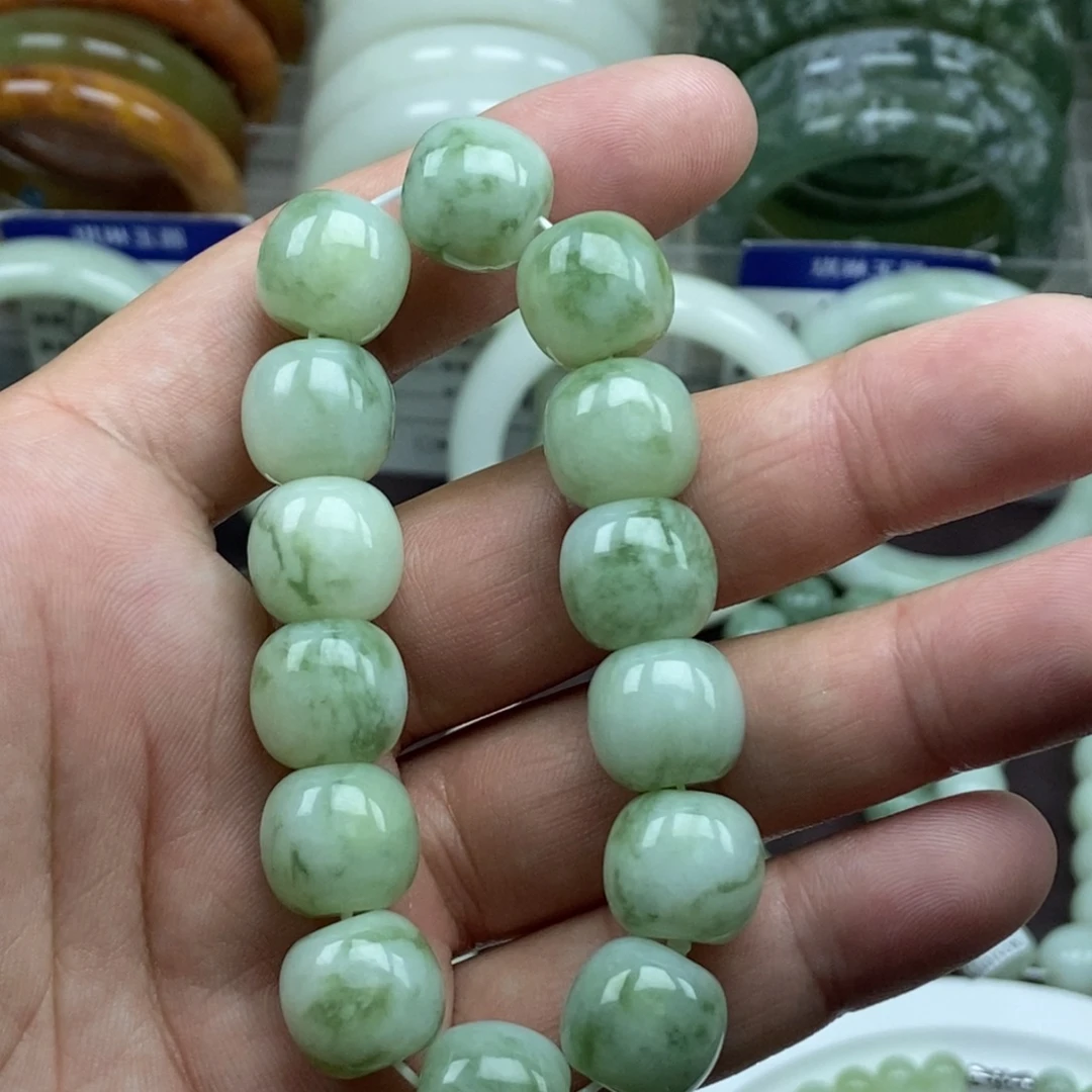 蛇纹石玉未镶嵌手链