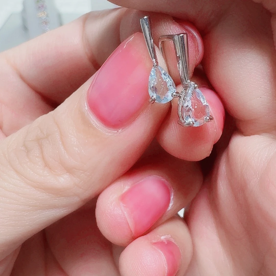 吊坠925银合成立方氧化锆耳钉