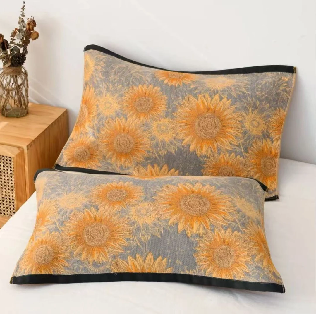 【向阳花开枕巾】52*78cm多层纱布枕巾