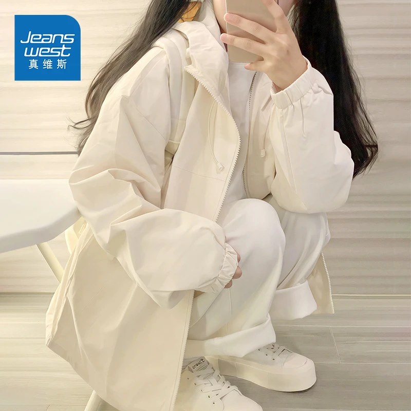 真维斯冲锋衣女款2025新款春秋季小个子防风防水时尚登山服外套