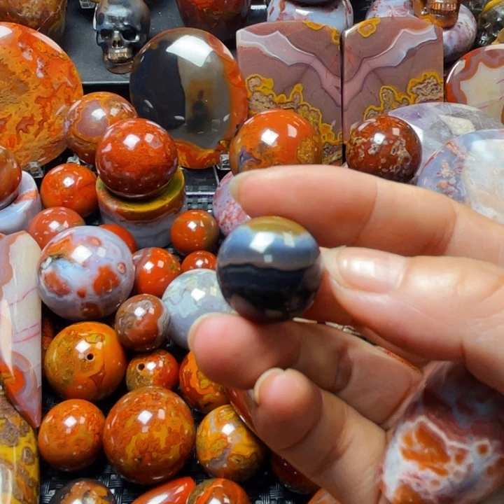 玛瑙/玉髓战国红玛瑙挂件未镶嵌喜*