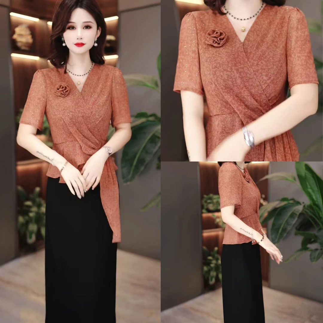 夏季时尚新款连衣裙2025初夏新款显瘦修身气质遮肚裙子MY25Y1106