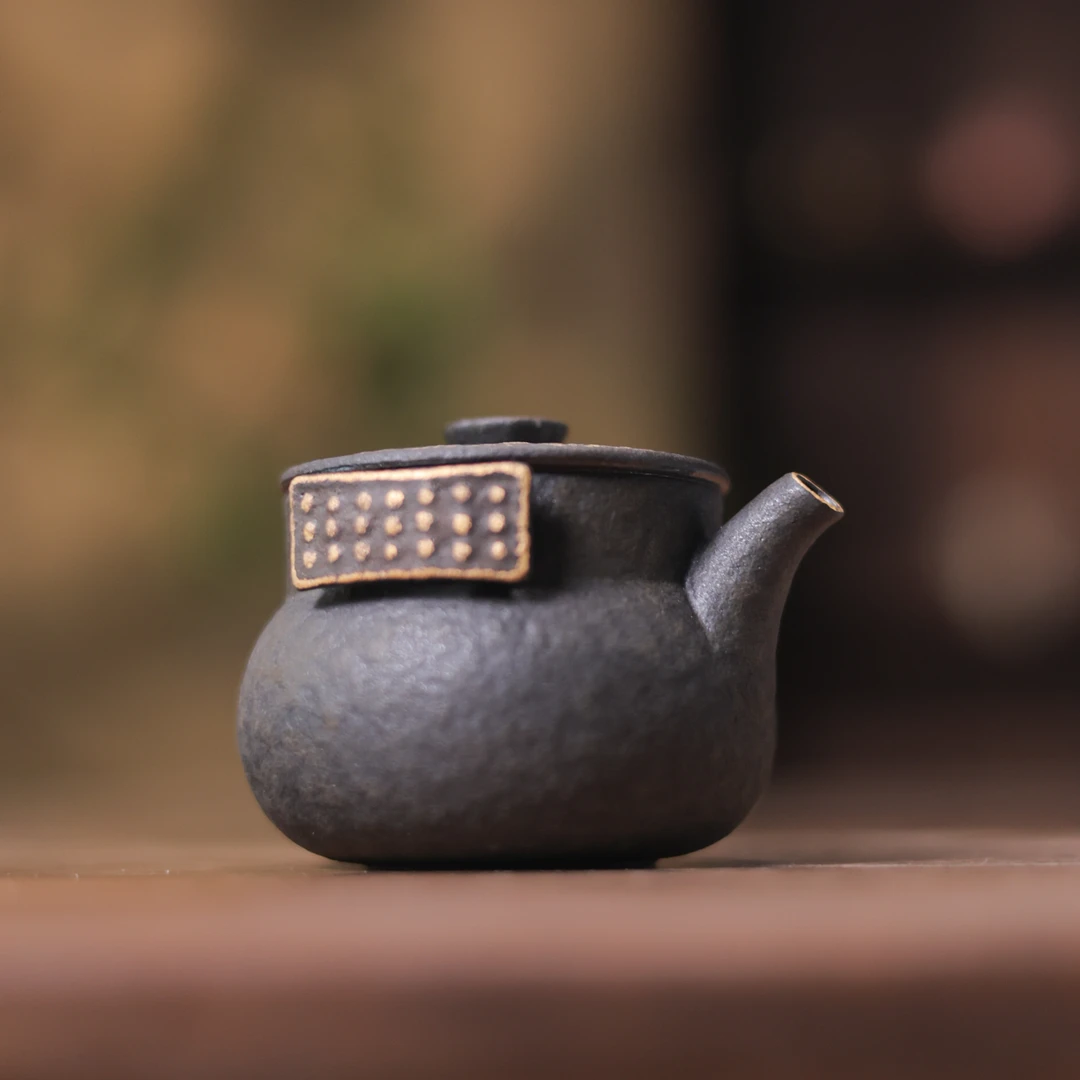 【小田甄陶】玄金釉-灰念-秦瑞壶100ML（灰念0611）