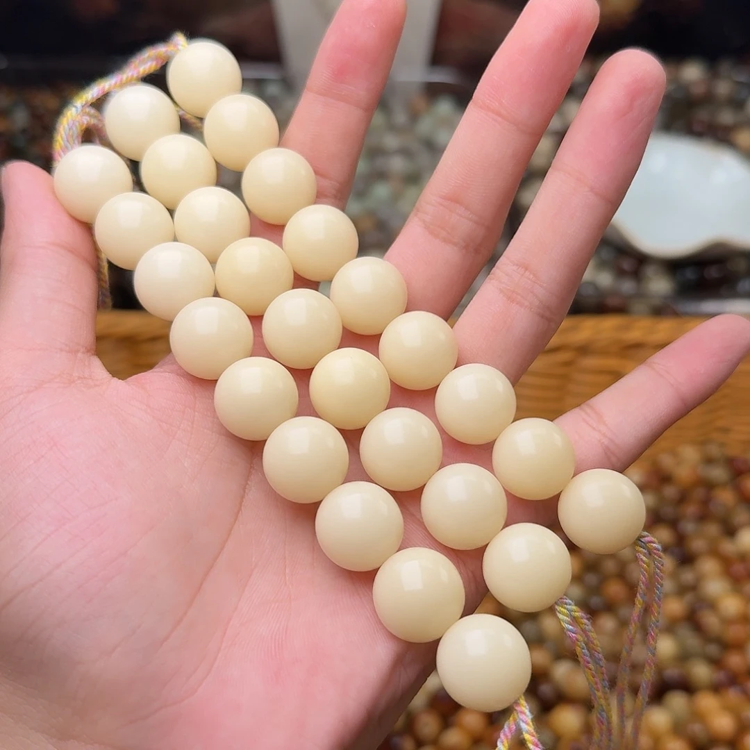 菩提根/象牙果吊坠一条奶咖干磨15圆菩提棍子成品