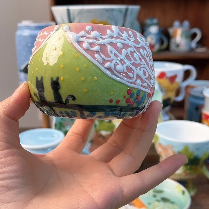 陶景德镇釉下手绘陶瓷