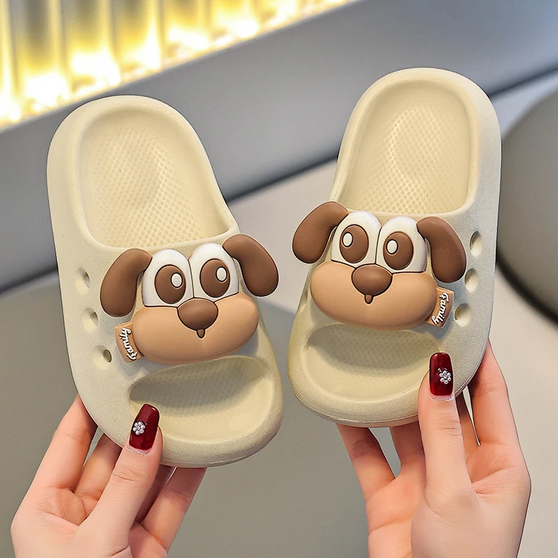 女童室内外穿大耳朵狗狗亲子款拖鞋软底男童夏季沙滩卡通轻便舒适