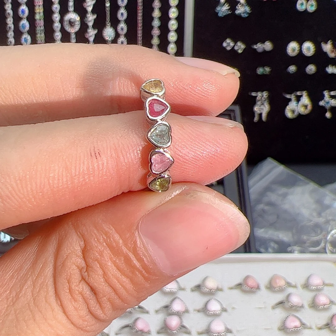 紫晶珠宝半成品银S925镶嵌