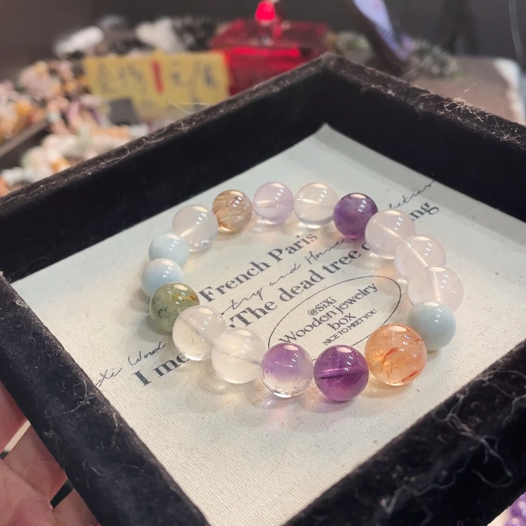 未镶嵌水晶手链彩虹多宝