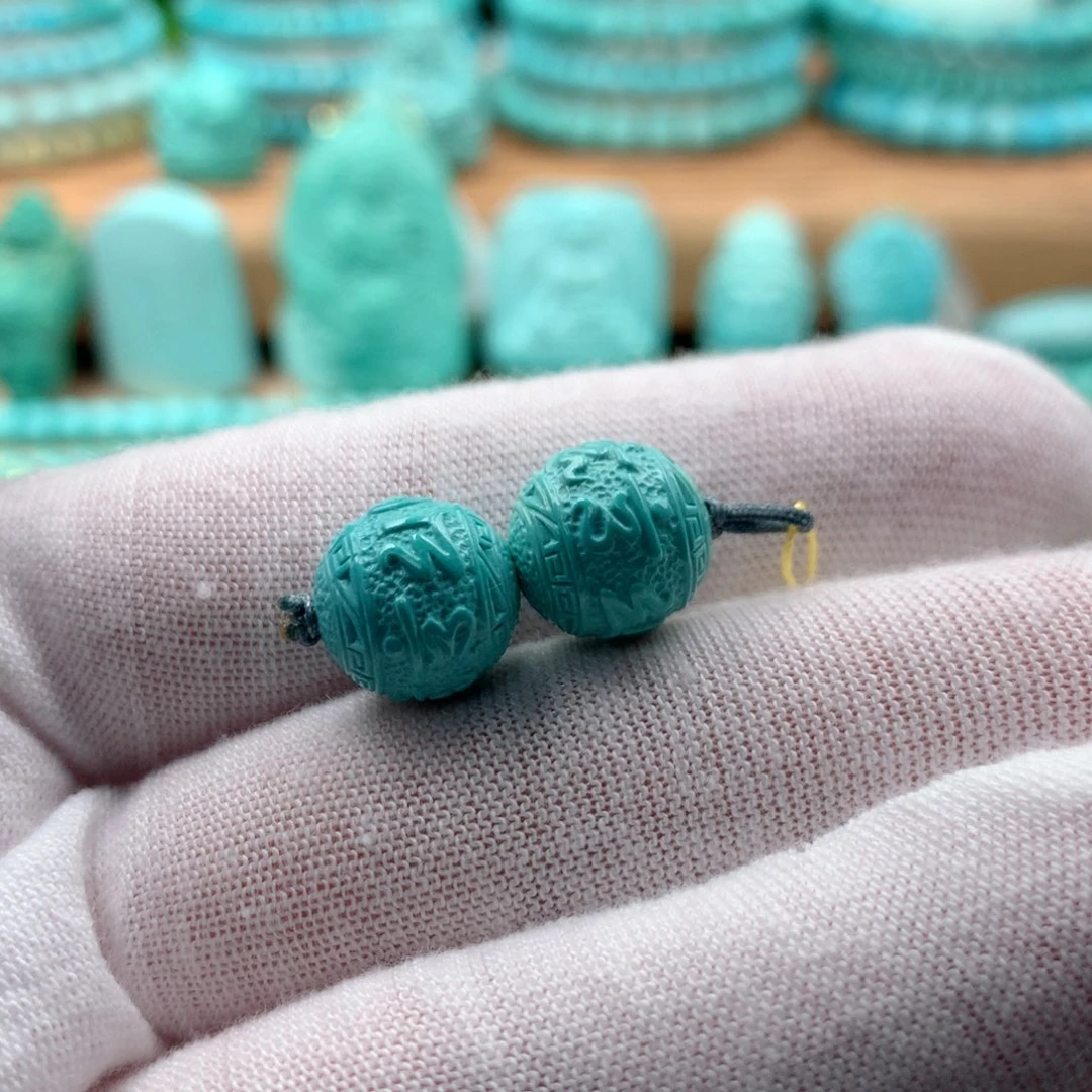 未镶嵌绿松石珠宝奇石q*