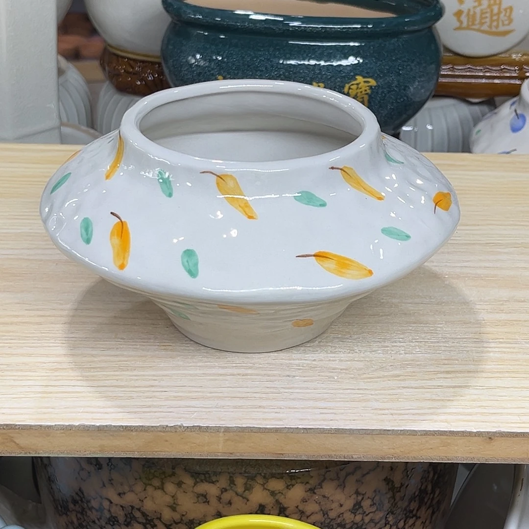 陶瓷绿植多肉微瑕花盆口径11*11