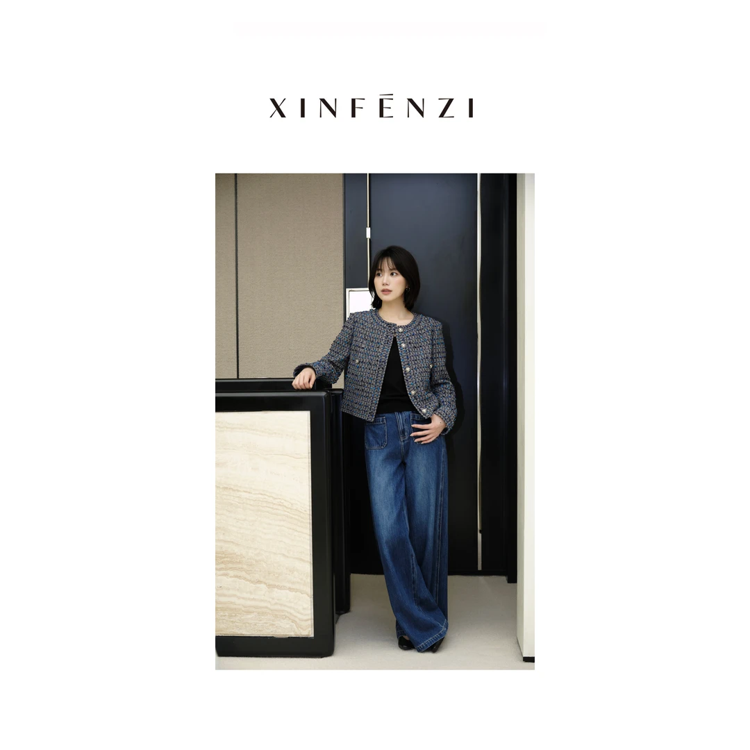 【可可小香】XINFENZI 英国Linton粗呢短外套 SJK34919