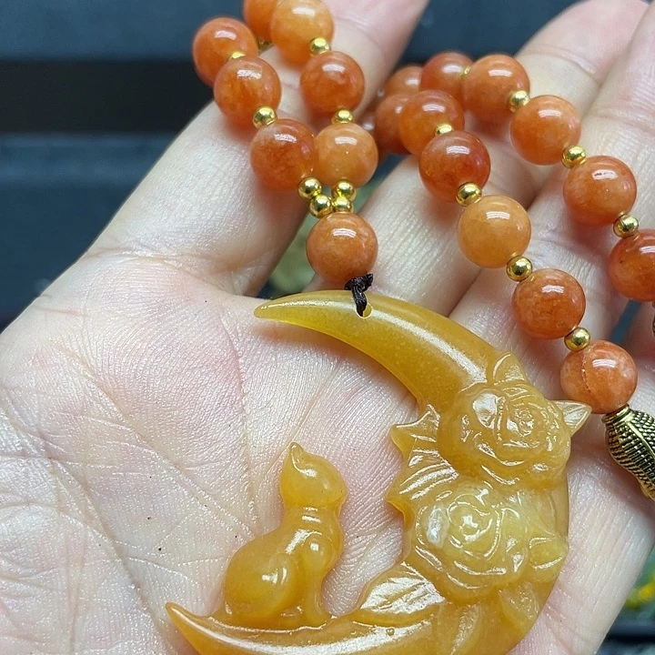 未镶嵌蛇纹石玉颈饰