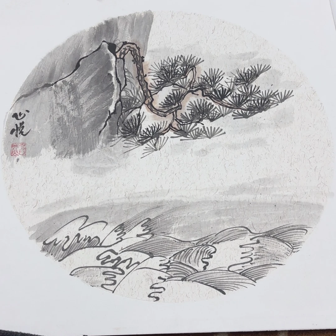 国画38-38卡纸作品艺