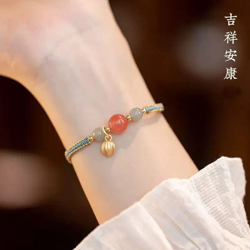 转运珠莲花手编国风手绳