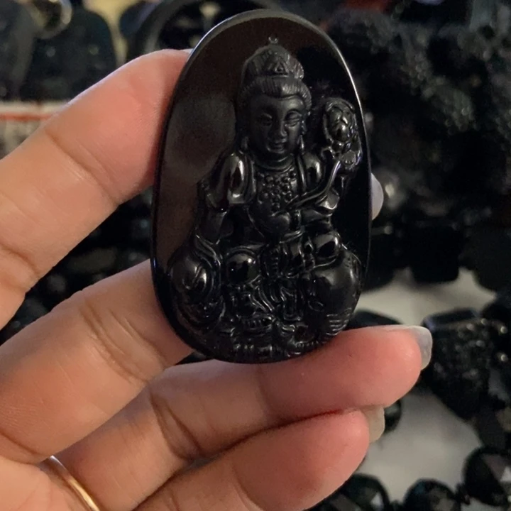 翡翠未镶嵌颈饰普贤