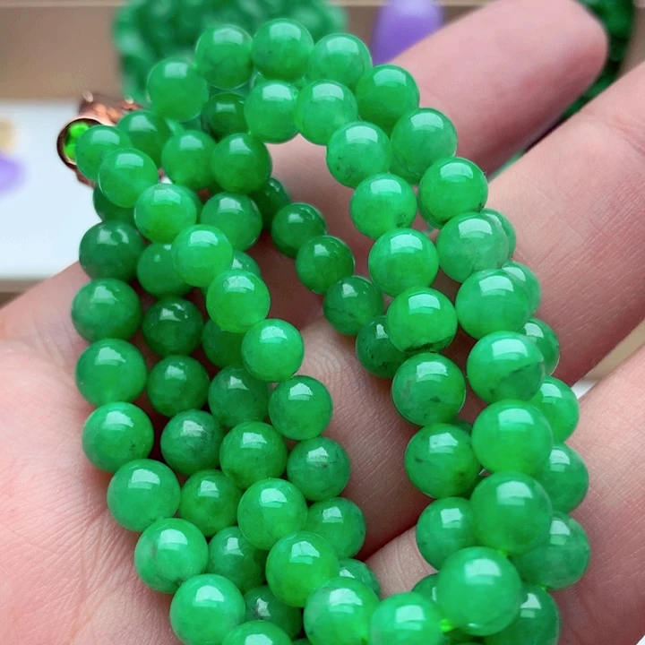 翡翠未镶嵌毛衣链