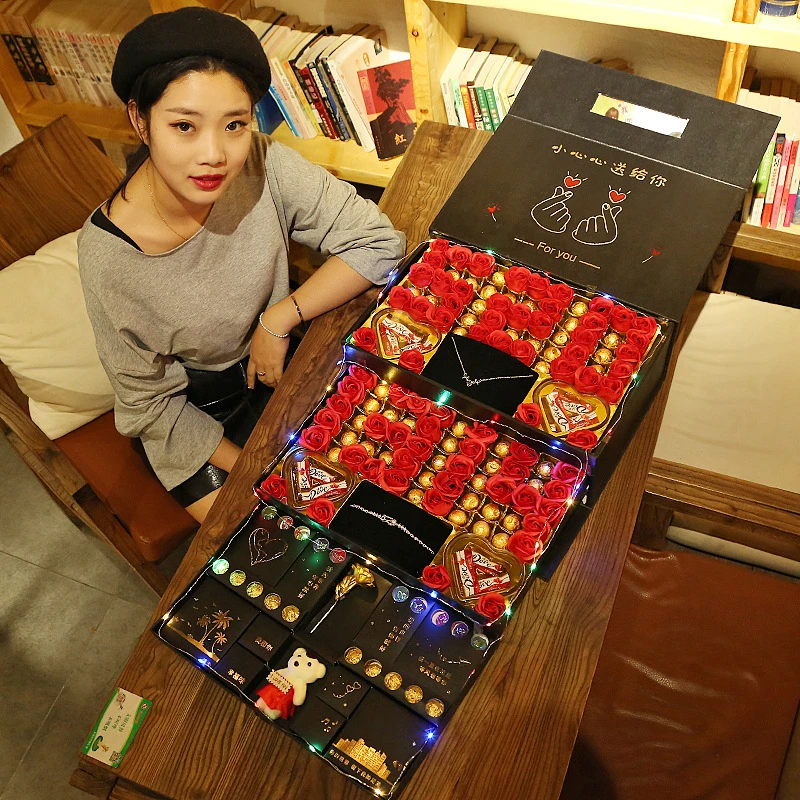 Dove/德芙巧克力礼盒送女友老婆生日浪漫圣诞节糖果礼物创意糖果