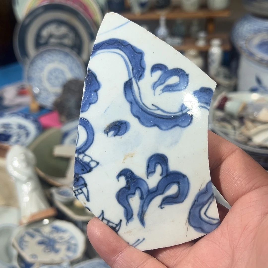 摆件陶瓷片标本，全场包邮