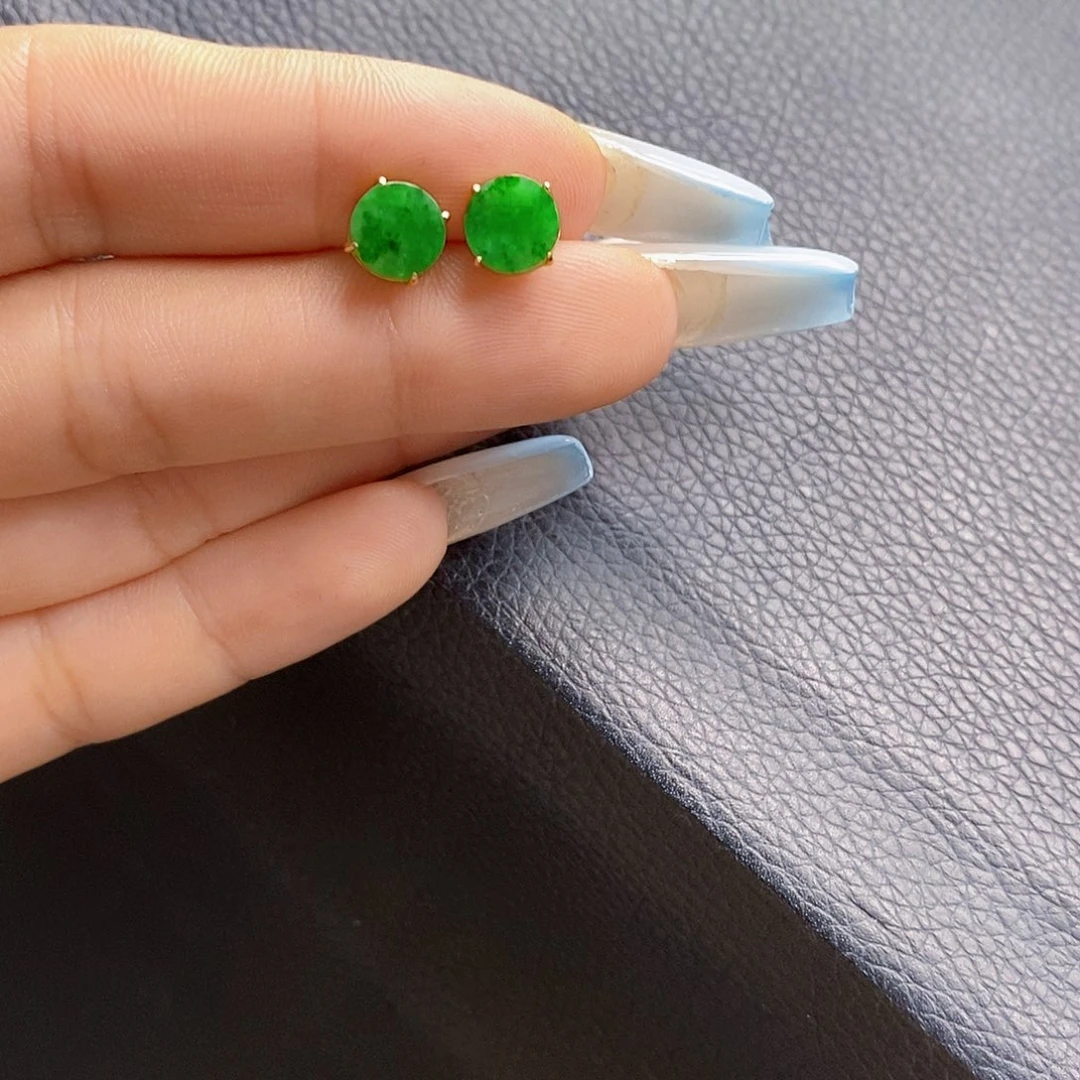 翡翠18K金镶嵌颈饰翡翠