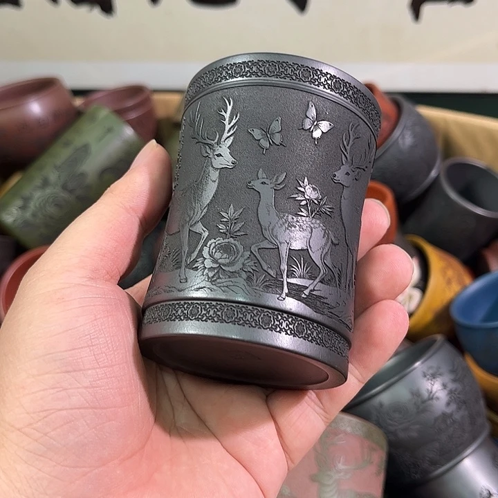 茶杯紫砂全手工紫砂主人杯