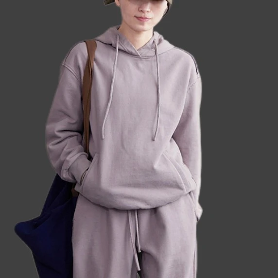 冬装新款加绒加厚连帽保暖休闲时尚简约舒服