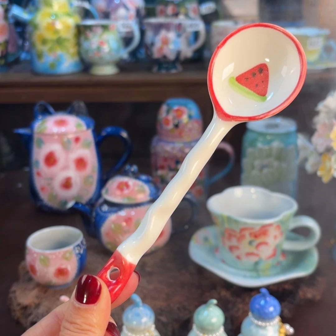 景德镇手绘高温釉下彩陶瓷茶具