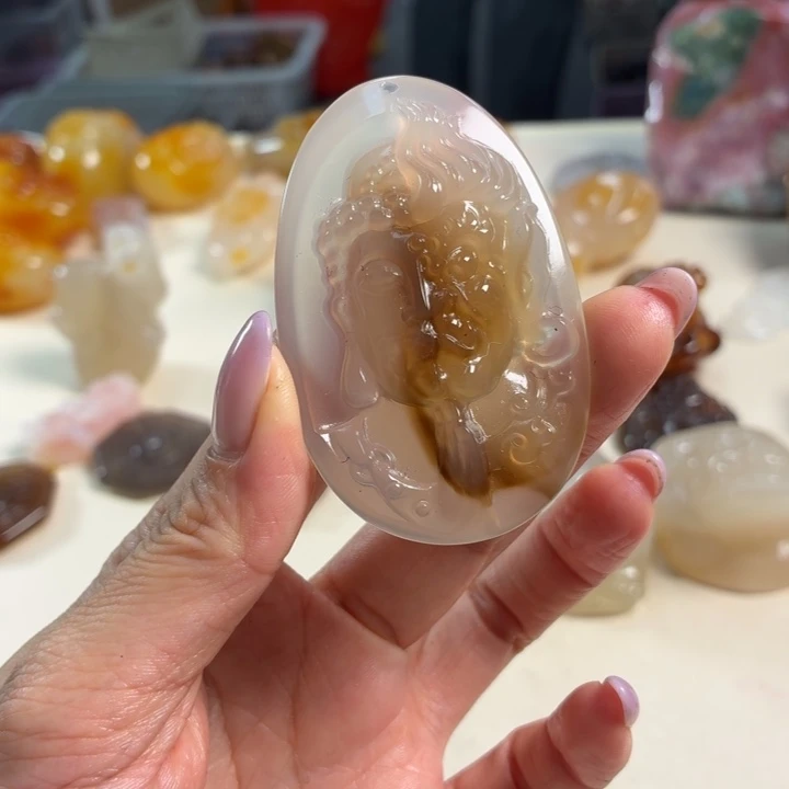 玛瑙/玉髓未镶嵌吊坠(不含链)