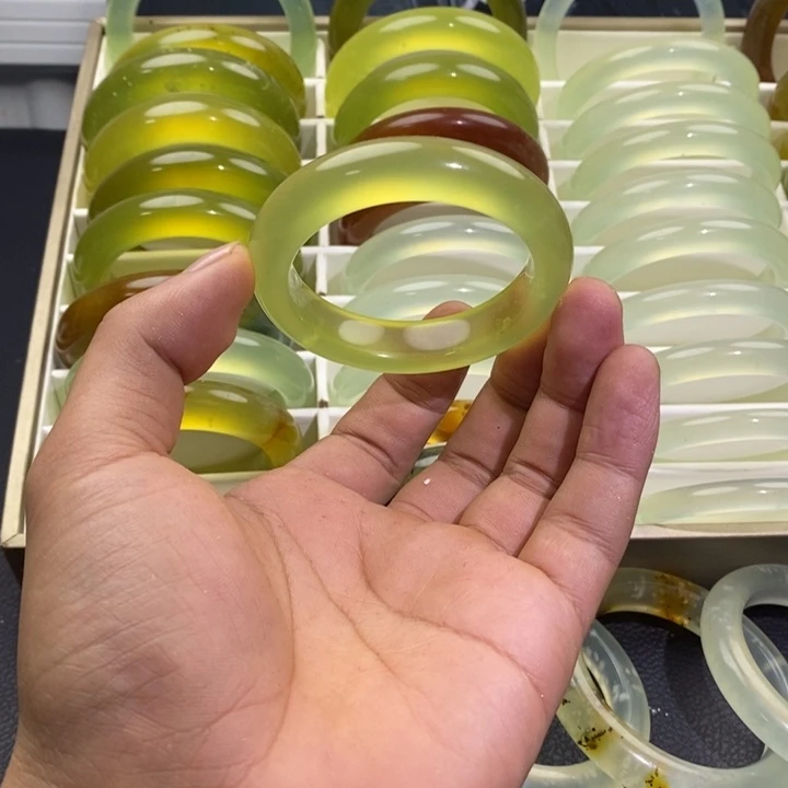 蛇纹石玉合金手镯50