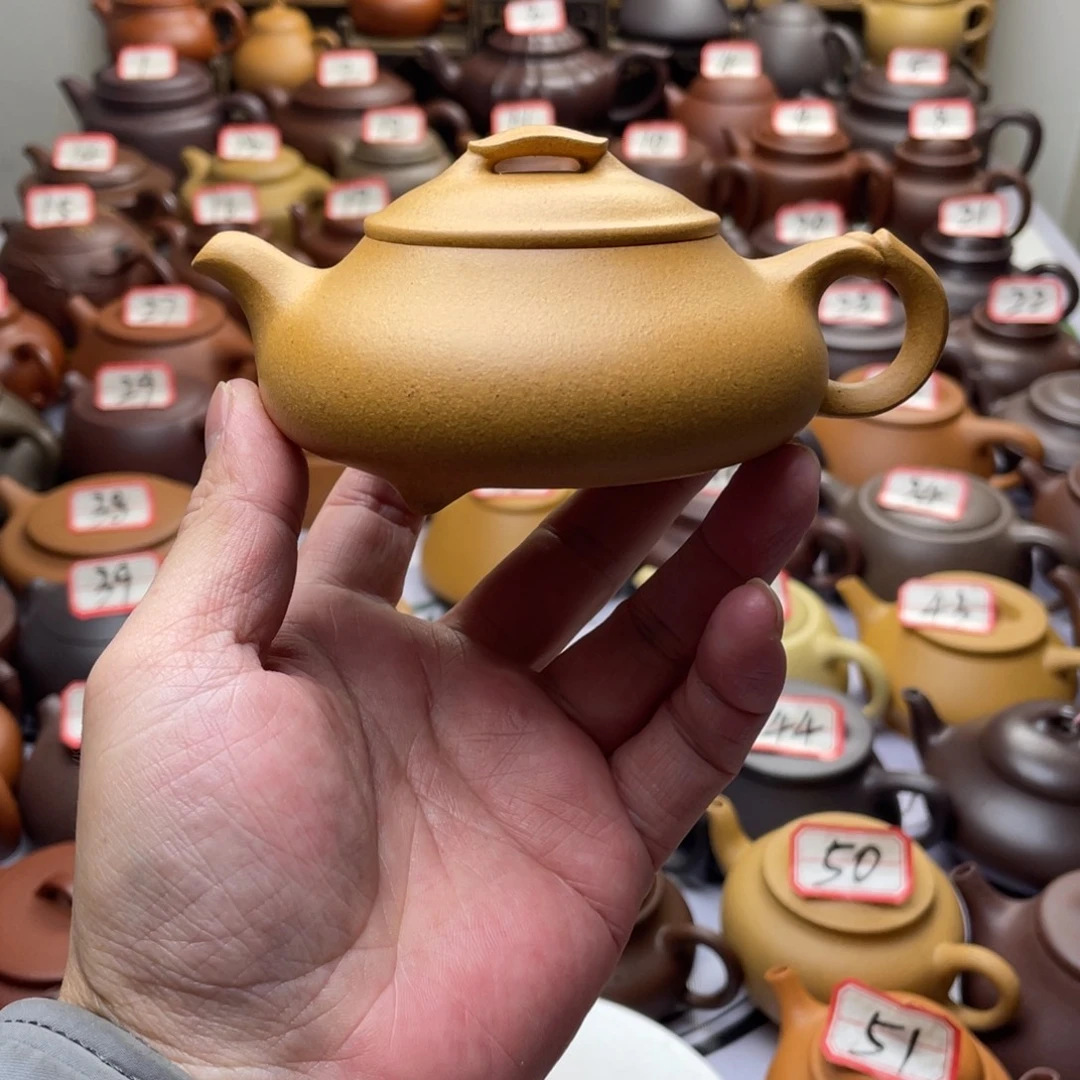 紫砂茶壶宜兴紫砂半手工
