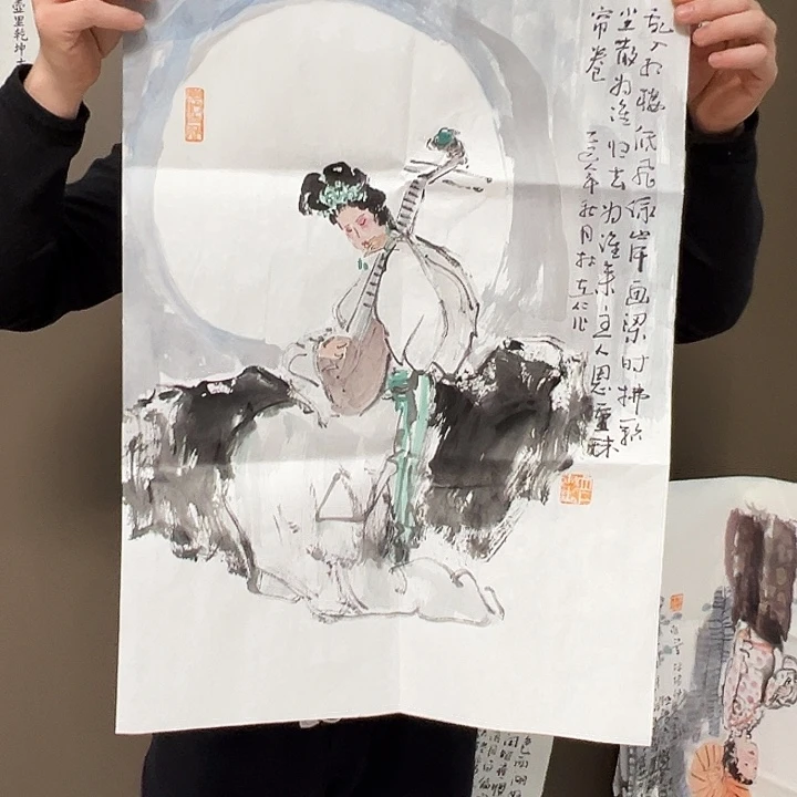 楚***玦国画林立仁  原创手绘