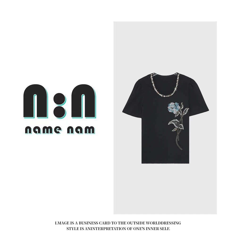 A68950新款洋气百搭休闲短袖